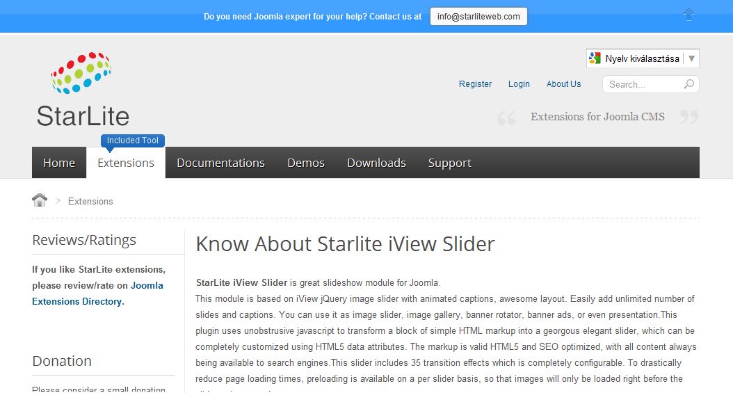 StarLite Notification Bar, a Joomla! felugró értesítő - Joomlacms.hu