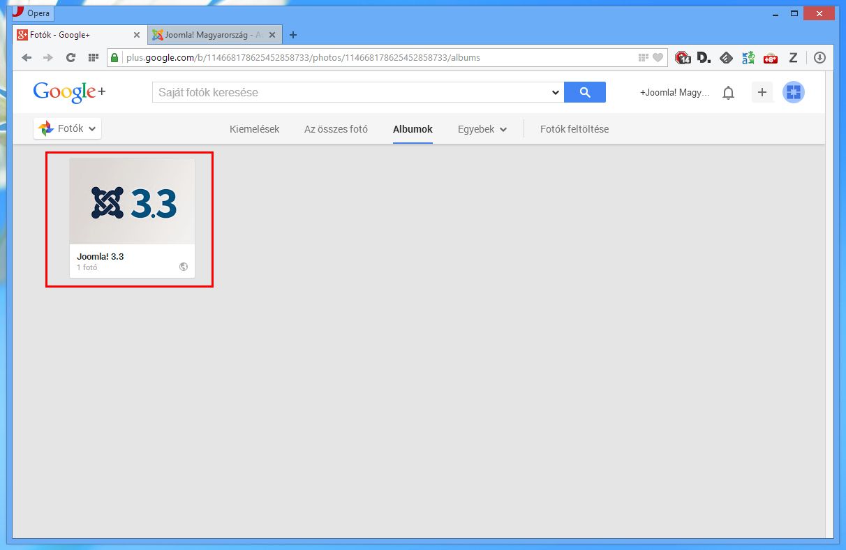 Hogyan osszuk meg a Google Plus-on tárolt képeinket a Phoca Gallery segítségével? - 11 - Joomla! Magyarország
